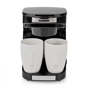 Butler - Cafetière pour 2 tasses 450W/230V noire