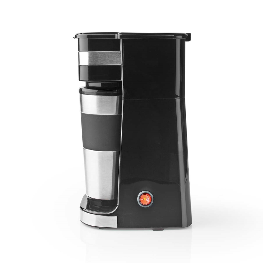 Butler - Machine à café pour une tasse 0,4 l avec gobelet de voyage 750W/230V inox/noir