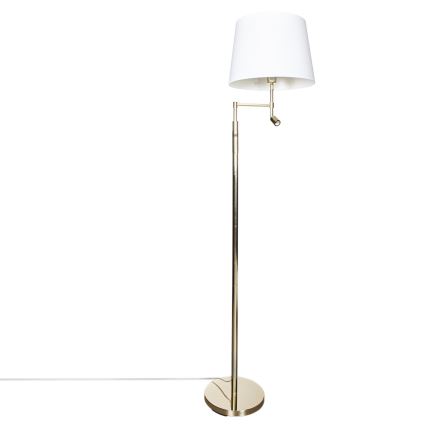 ByRydens - Lampadaire LED ORLANDO 1xE27/5W/230V + LED/3W blanc/or doré Ø 36 cm
