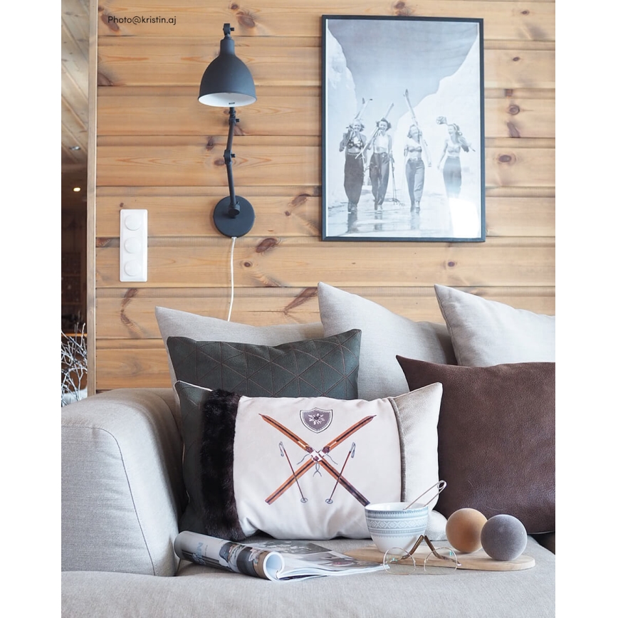 ByRydens - Applique murale BAZAR 1xE27/5W/230V noire
