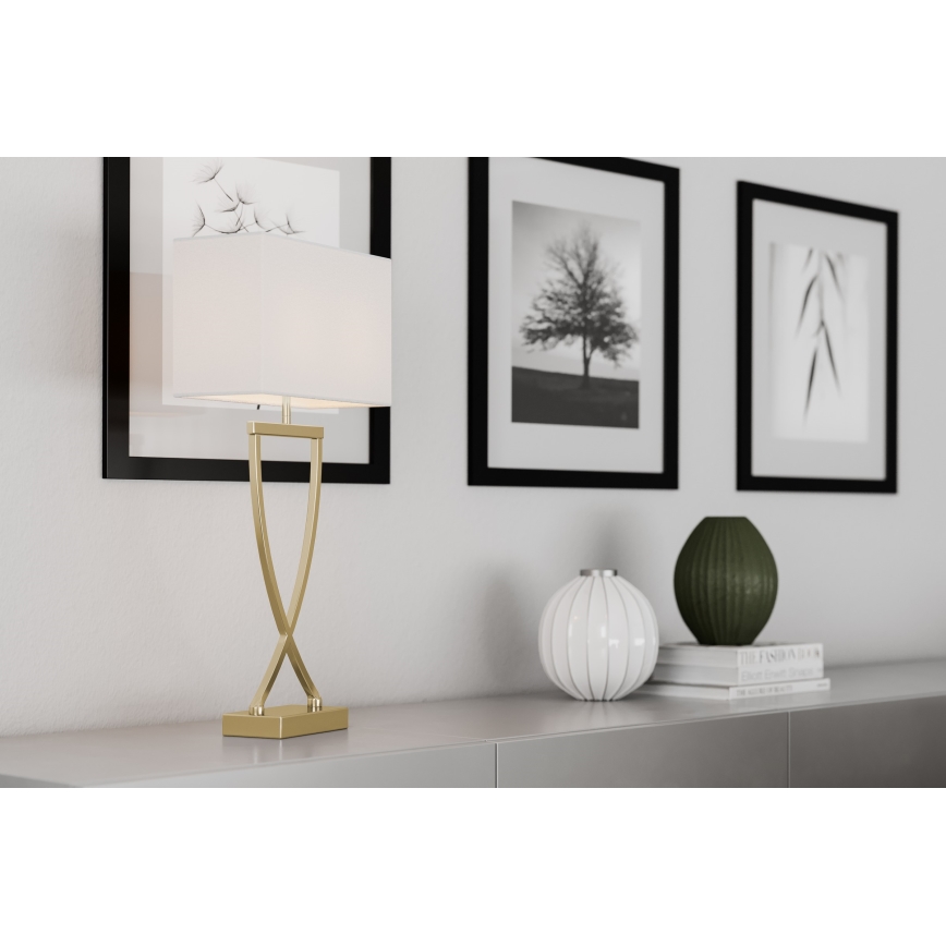 ByRydens - Lampe de table OMEGA 1xE27/5W/230V blanc/doré