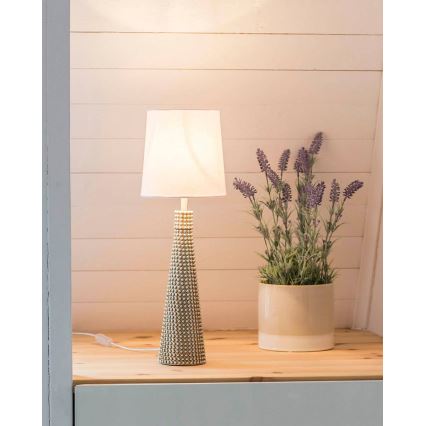ByRydens - Lampe de table LOFTY 1xE27/5W/230V blanche/argentée