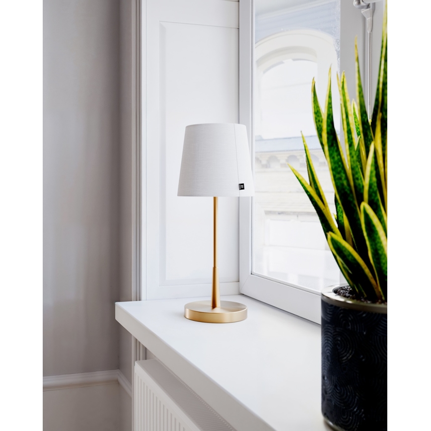 ByRydens - Lampe de table LUMI 1xE27/8W/230V blanc/doré 48,5 cm