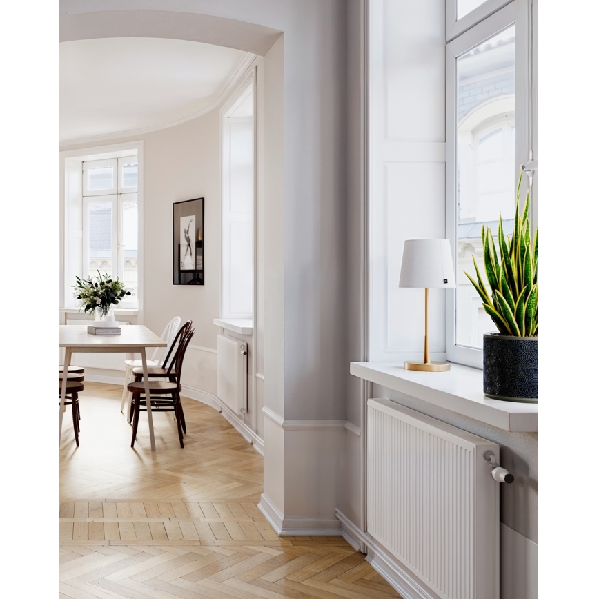 ByRydens - Lampe de table LUMI 1xE27/8W/230V blanc/doré 48,5 cm