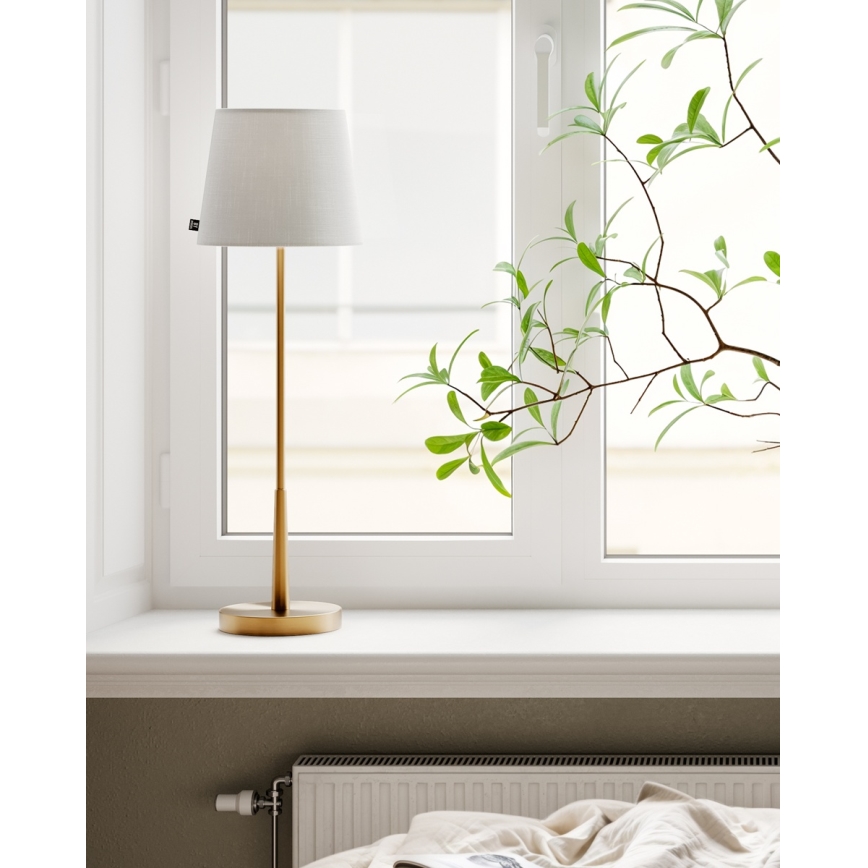 ByRydens - Lampe de table LUMI 1xE27/8W/230V blanc/doré 68,5 cm