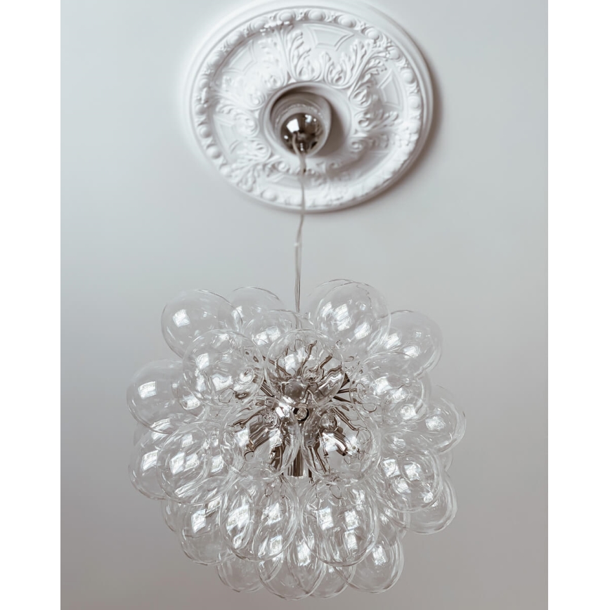 ByRydens - Suspension filaire GROSS 8xG9/4W/230V transparent d. 50 cm