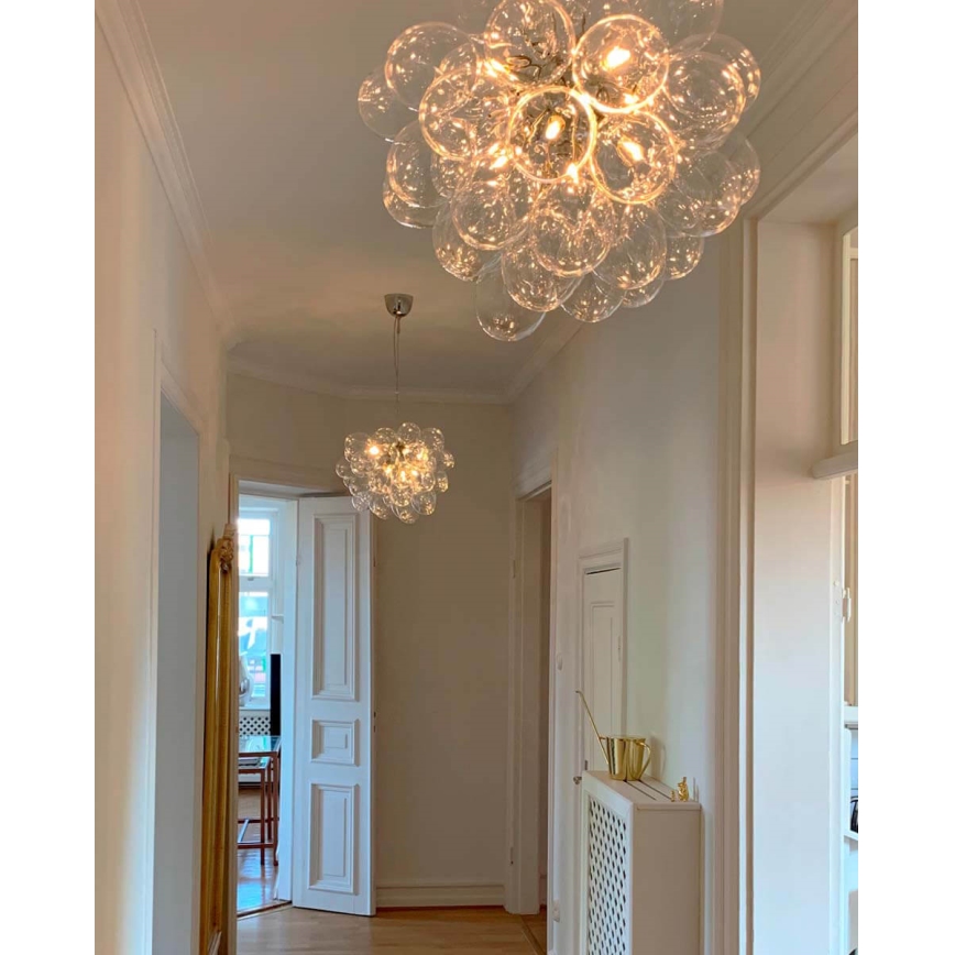 ByRydens - Suspension filaire GROSS 8xG9/4W/230V transparent d. 50 cm
