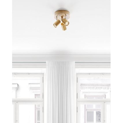 ByRydens - Spot CORRECT 3xGU10/7W/230V doré Ø 20 cm