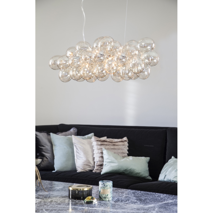 ByRydens - Suspension filaire GROSS BAR 8xG9/4W/230V fumé/marron