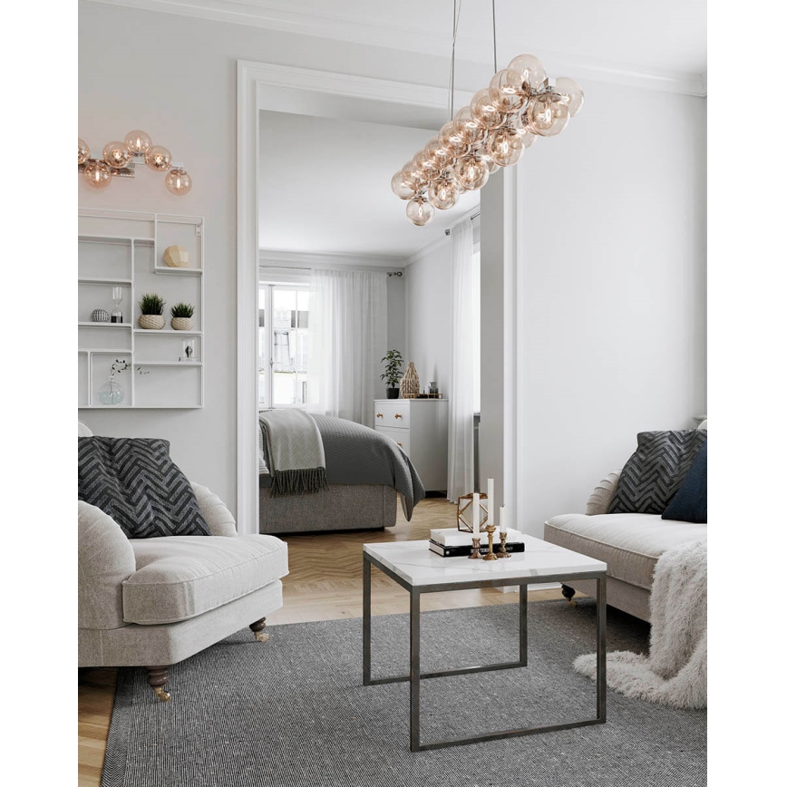 ByRydens - Suspension filaire SPLENDOR 25xG9/5W/230V fumé/marron