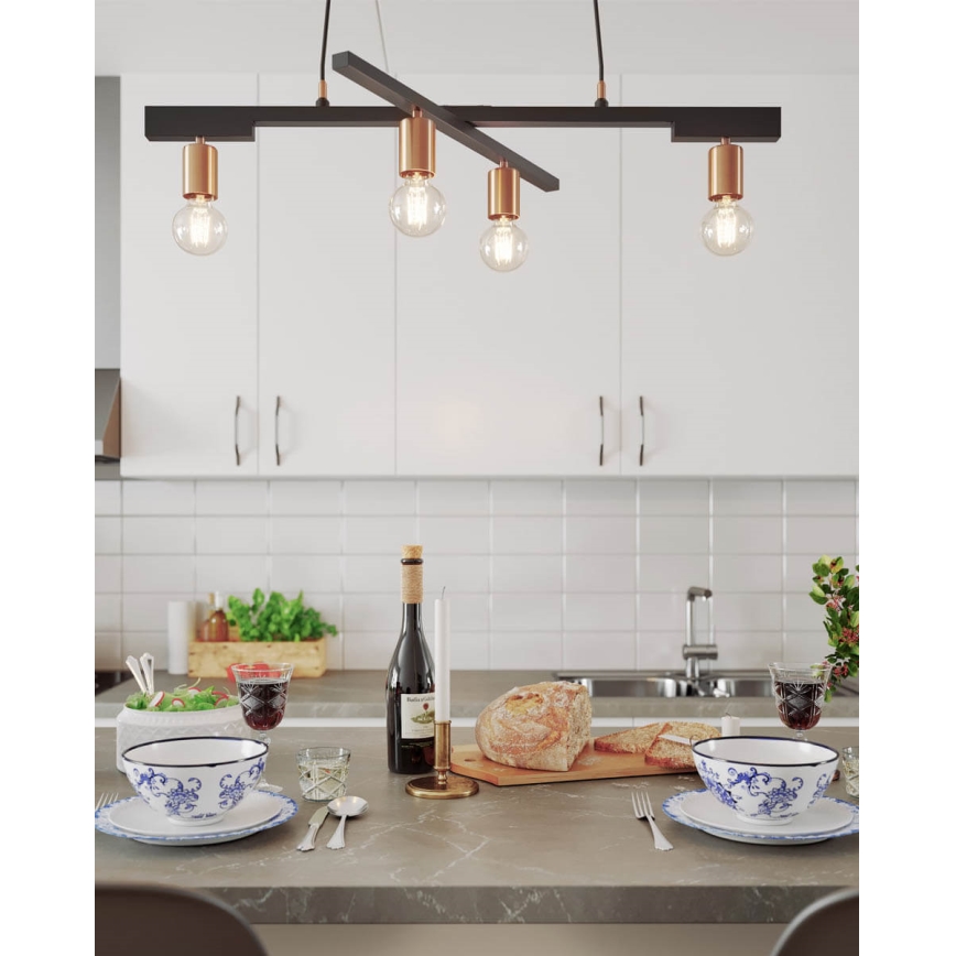 ByRydens - Suspension sur câble ZEONA 4xE27/5W/230V