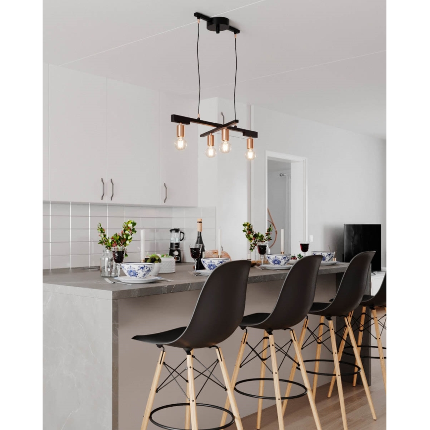 ByRydens - Suspension sur câble ZEONA 4xE27/5W/230V