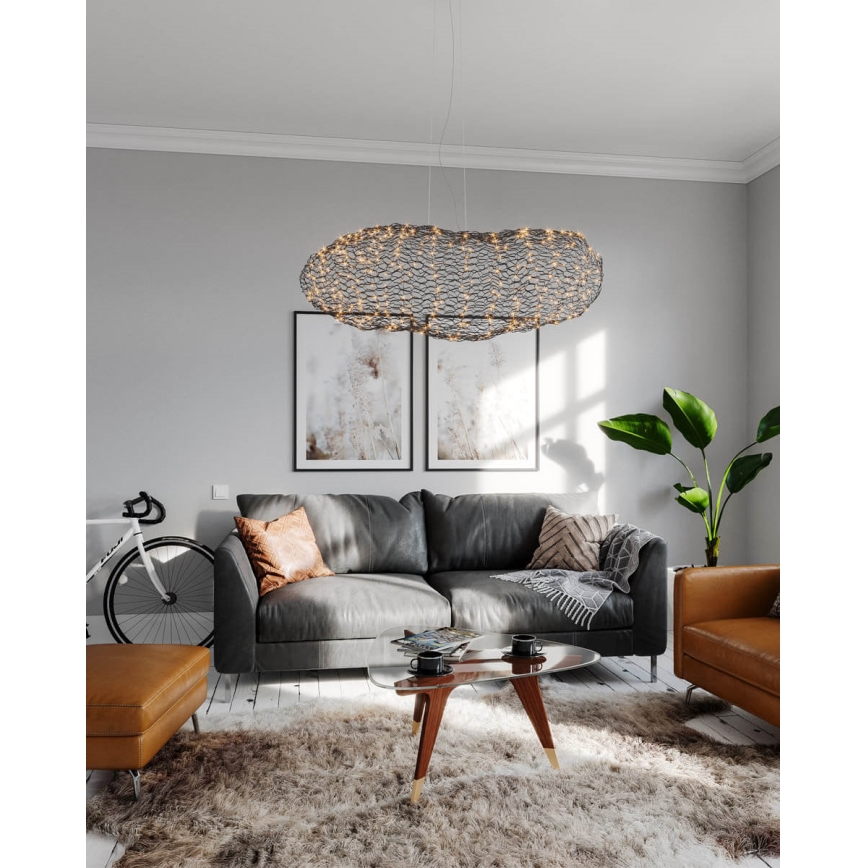 ByRydens - Suspension filaire HAYDEN LED/20W/230V noir