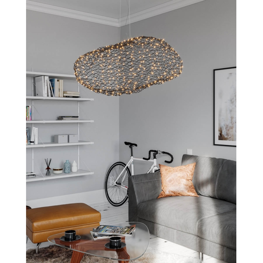 ByRydens - Suspension filaire HAYDEN LED/20W/230V noir