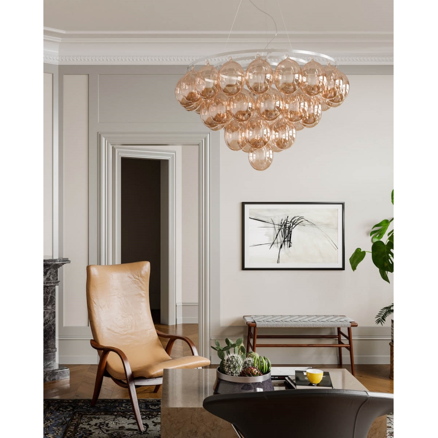 ByRydens - Suspension sur câble GROSS GIANT 8xE27/8W/230V