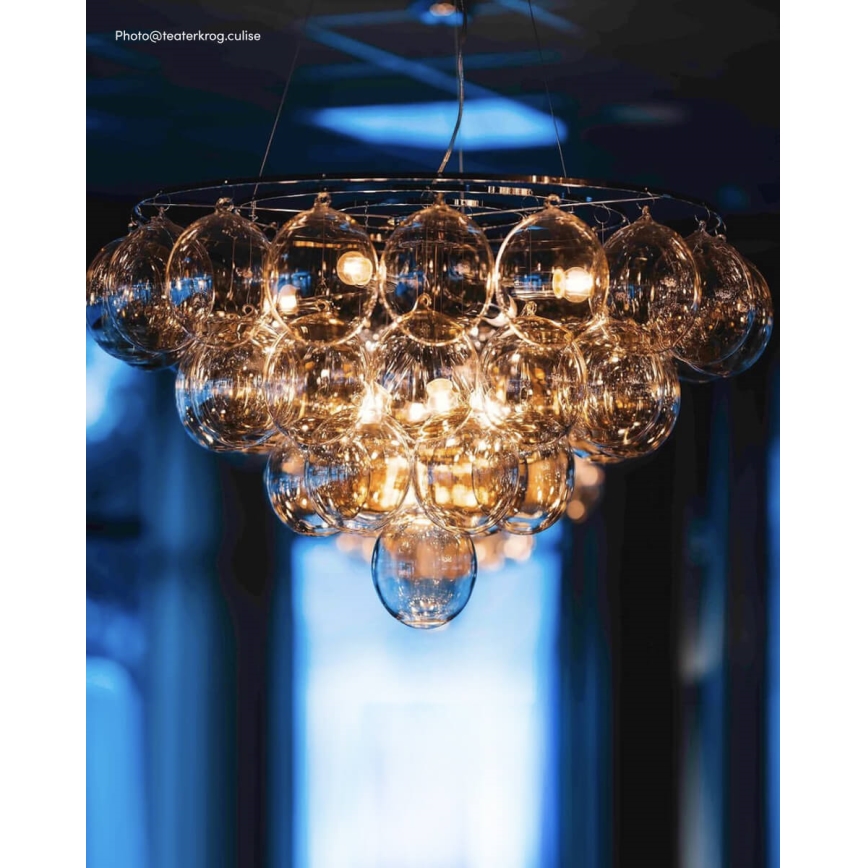 ByRydens - Suspension sur câble GROSS GIANT 8xE27/8W/230V