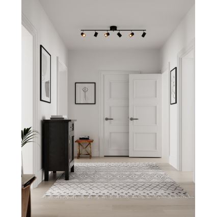 ByRydens - Spot CORRECT 6xGU10/7W/230V noir d. 30 cm