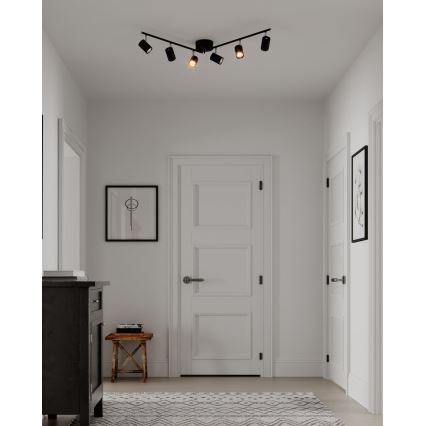 ByRydens - Spot CORRECT 6xGU10/7W/230V noir d. 30 cm