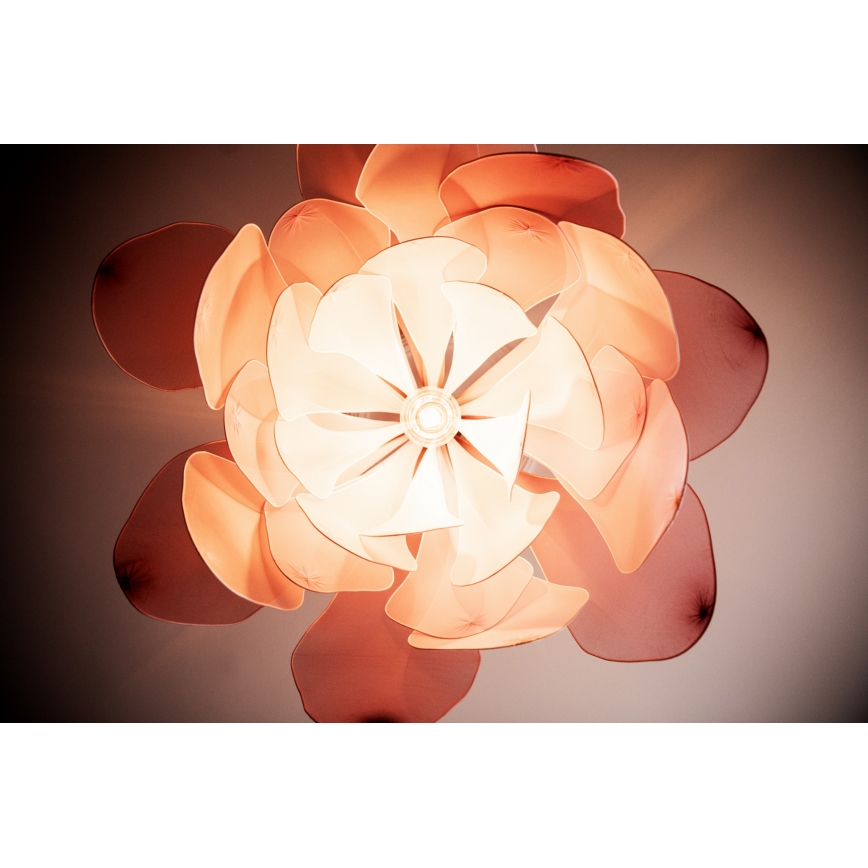 ByRydens - Suspension filaire LOU LOU 1xE27/5W/230V rose d. 80 cm