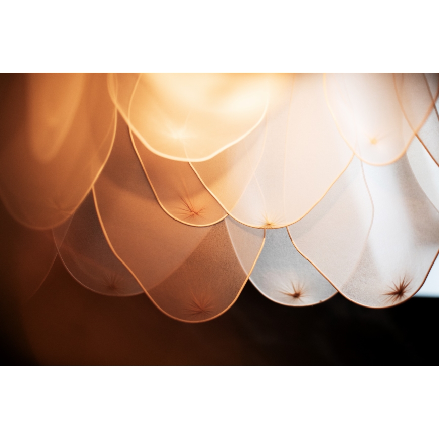 ByRydens - Suspension filaire LOU LOU 1xE27/5W/230V beige d. 80 cm