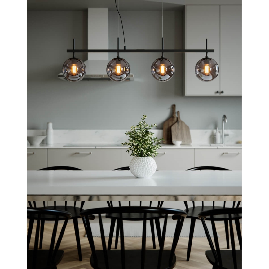 ByRydens - Suspension sur câble BOYLE 4xE27/8W/230V