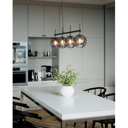 ByRydens - Suspension sur câble BOYLE 4xE27/8W/230V