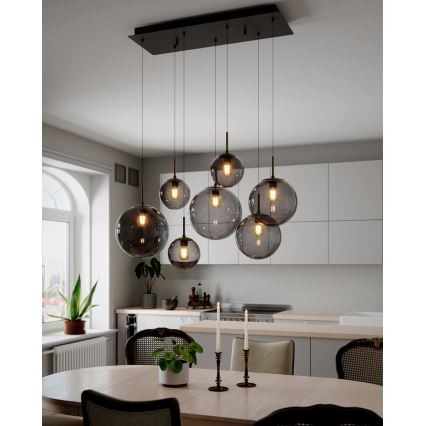 ByRydens - Suspension à câble LAURA 7xE27/8W/230V