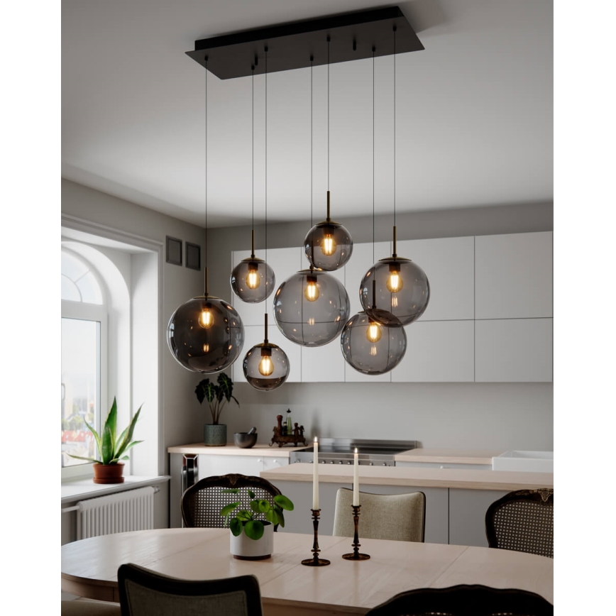 ByRydens - Suspension à câble LAURA 7xE27/8W/230V