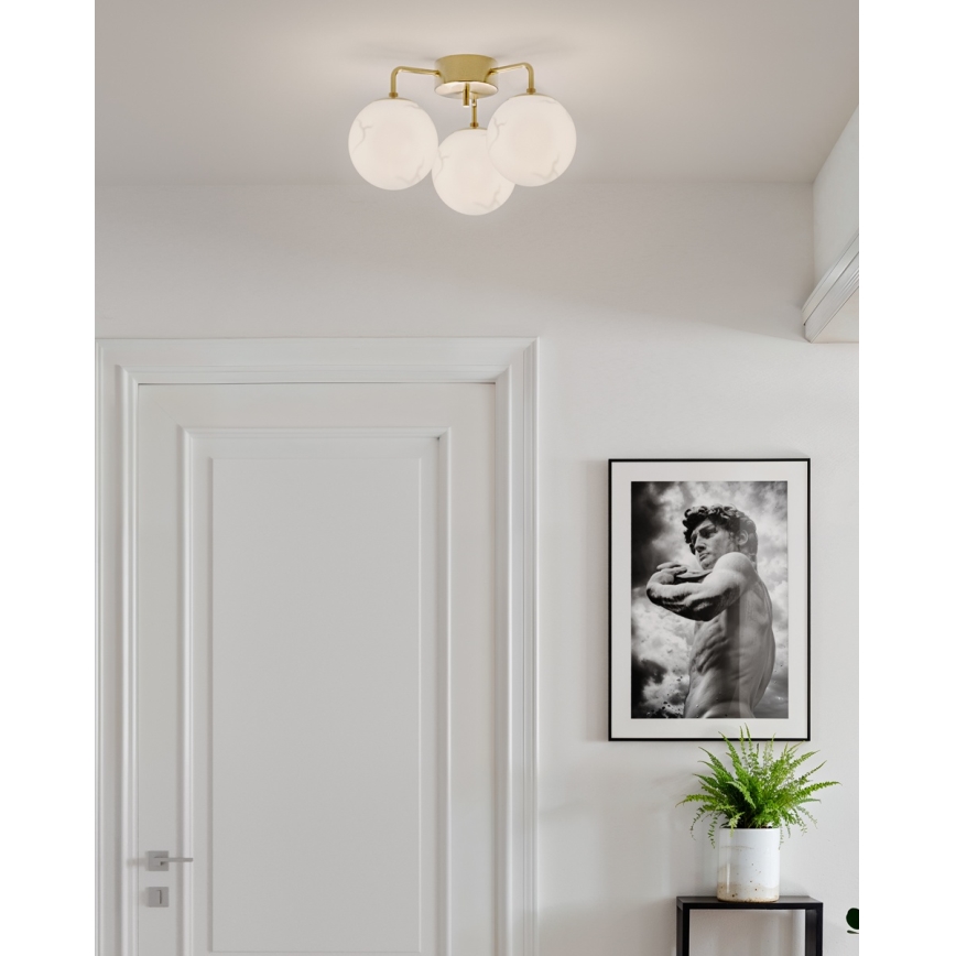 ByRydens - Plafonnier affleurant BELLAGIO 3xE27/8W/230V