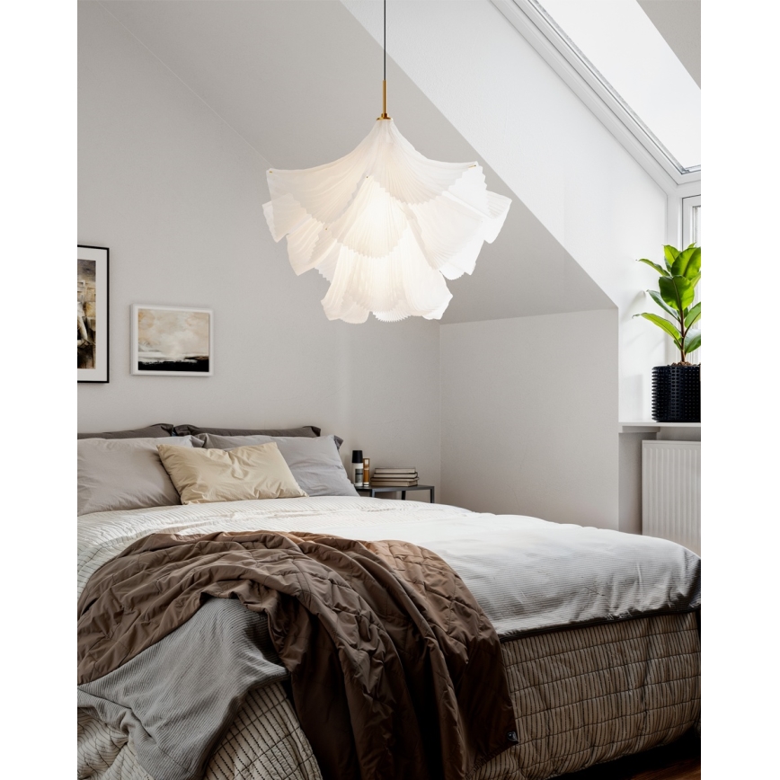 ByRydens - Suspension sur câble JULIETTE 1xE27/8W/230V blanche