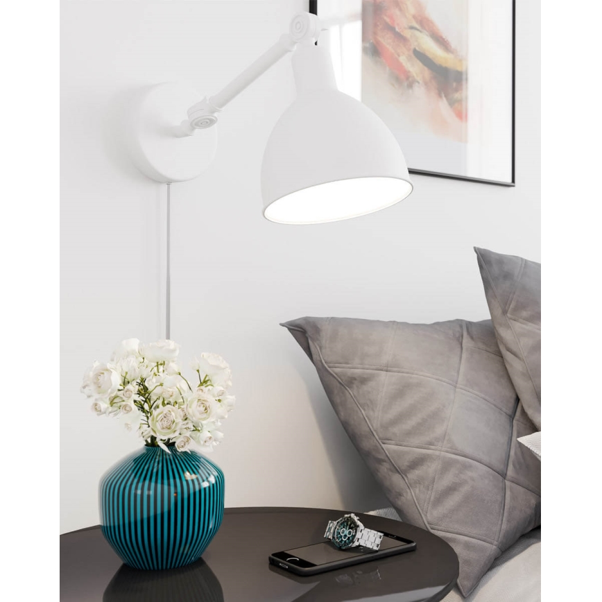ByRydens - Applique murale BAZAR blanche 1xE27/5W/230V