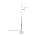 ByRydens - Lampadaire LED ORLANDO 1xE27/5W/230V + LED/3W blanc/chrome brillant Ø 36 cm