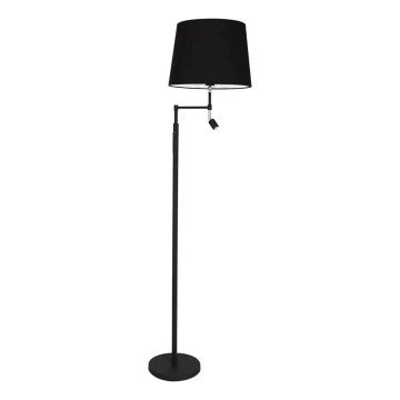 ByRydens - Lampadaire LED ORLANDO 1xE27/5W/230V + LED/3W noir Ø 36 cm