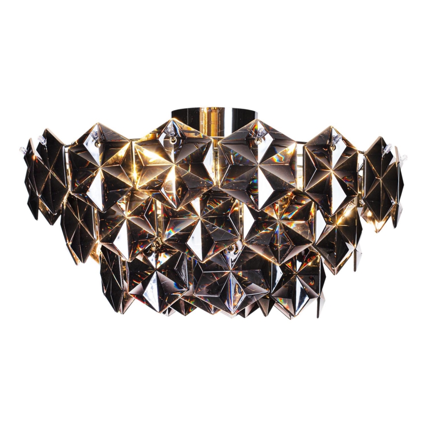 ByRydens - Plafonnier MONARQUE 3xE27/5W/230V noir d. 51 cm