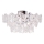 ByRydens - Plafonnier MONARQUE 3xE27/5W/230V transparent d. 51 cm
