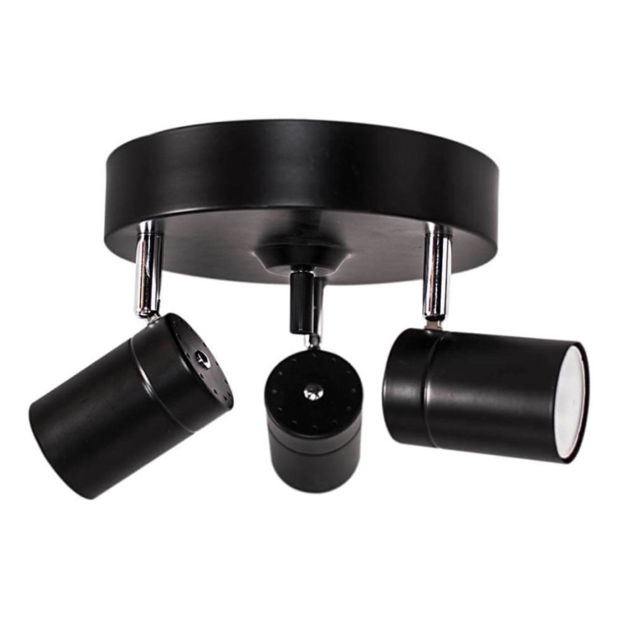 ByRydens - Spot CORRECT 3xGU10/7W/230V noir d. 20 cm