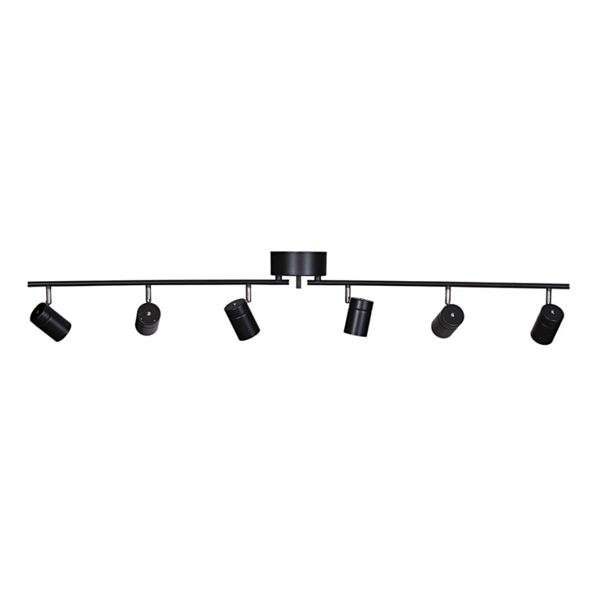 ByRydens - Spot CORRECT 6xGU10/7W/230V noir d. 30 cm