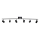 ByRydens - Spot CORRECT 6xGU10/7W/230V noir d. 30 cm