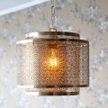 ByRydens - Suspension chaîne HERMINE 1xE27/5W/230V laiton d. 34 cm