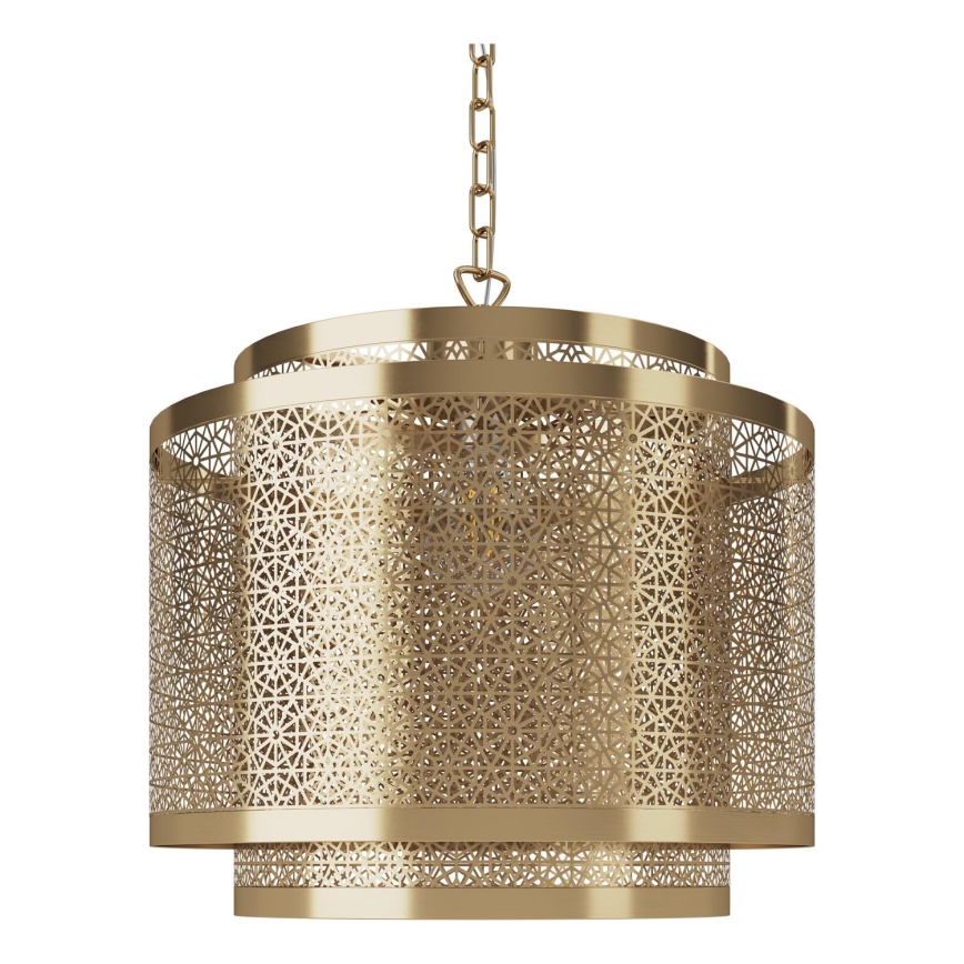 ByRydens - Suspension chaîne HERMINE 1xE27/5W/230V laiton d. 34 cm