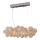ByRydens - Suspension filaire GROSS BAR 8xG9/4W/230V fumé/marron