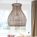 ByRydens - Suspension filaire SEAGRASS 1xE27/8W/230V beige d. 49 cm