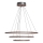 ByRydens - Suspension LED sur câble TRIONE LED/45W/230V marron Ø 80 cm