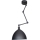 ByRydens - Suspension sur tige BAZAR 1xE27/5W/230V noire