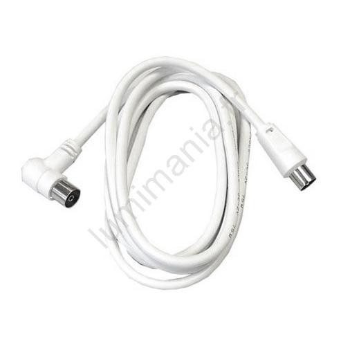 Câble Coaxial TV 3C2V 1.5M Prolongateur Coaxial RF Nickelé Pour Prise D