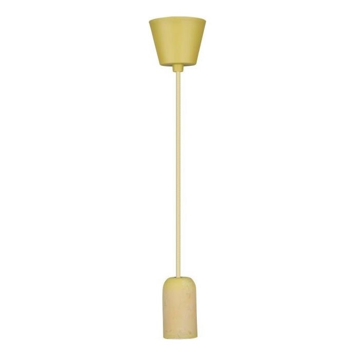 Câble d'alimentation 1xE27/60W/230V béton/jaune