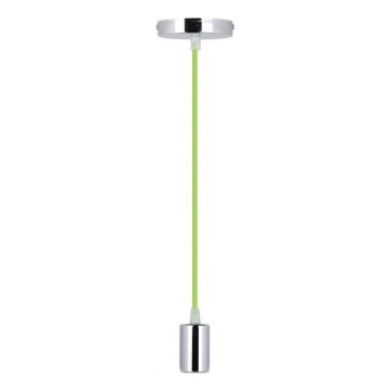 Câble d'alimentation 1xE27/60W/230V vert/chrome brillant