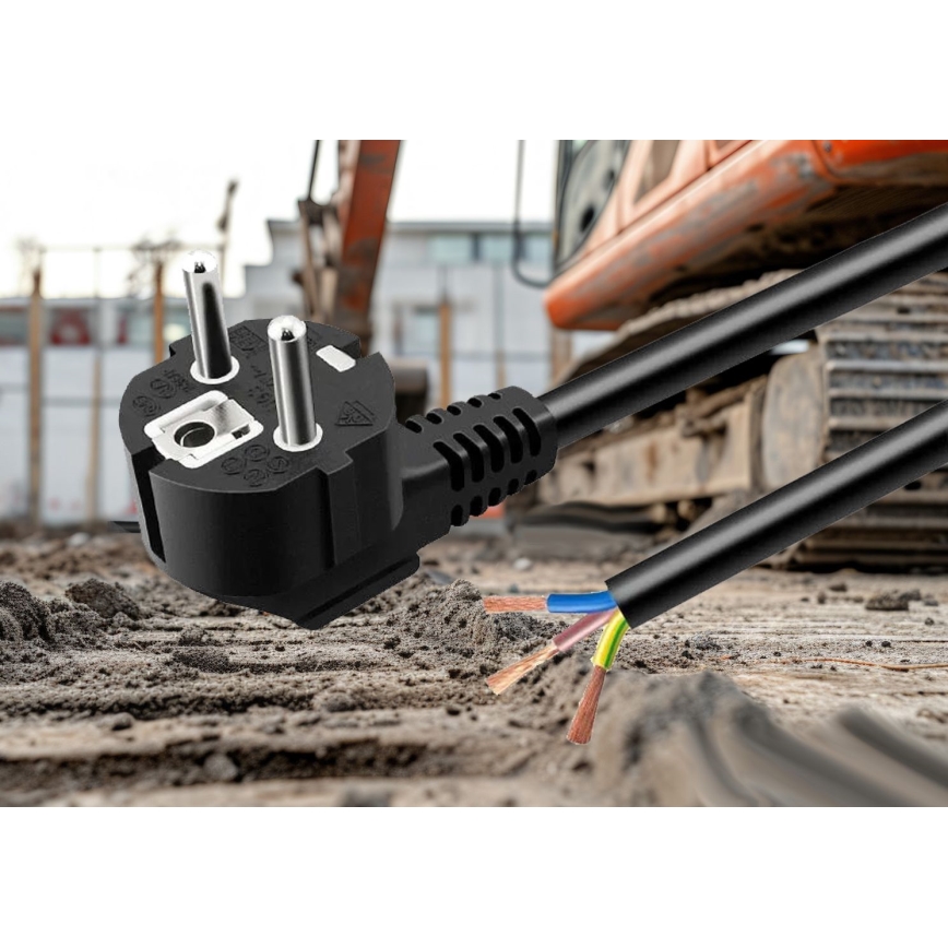 Câble d'alimentation 3 m 230V noir