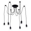 Câble d'alimentation 6xE27/60W/230V araignée noir