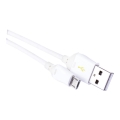 Câble USB connecteur USB 2.0 A /connecteur micro USB B blanc